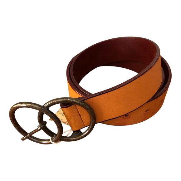 Natural Life Women's Adjustable Vegan Leather Belt With Round Buckle BLT038 NWT - Picture 7 of 9